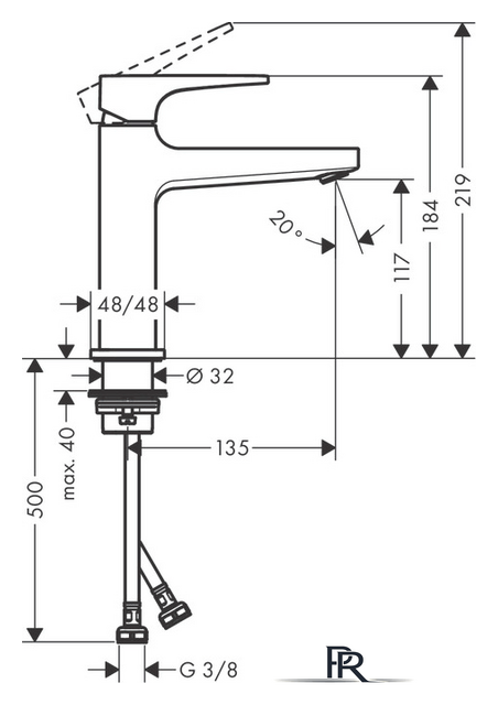 Смеситель Hansgrohe Metropol 32507670 (черный матовый) - Изображение №3 — Интернет-магазин ПроЗаказ