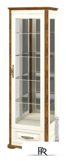 Шкаф-витрина Неман мебель Марсель МН-126-12 (крем/дуб кантри) - Изображение №1 — Интернет-магазин ПроЗаказ