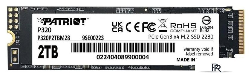 SSD Patriot P320 2TB P320P2TBM28 - Изображение №1 — Интернет-магазин ПроЗаказ