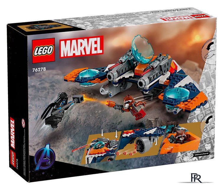 Конструктор LEGO Marvel Super Heroes 76278 Боевая птица Ракеты против Ронана - Изображение №3 — Интернет-магазин ПроЗаказ