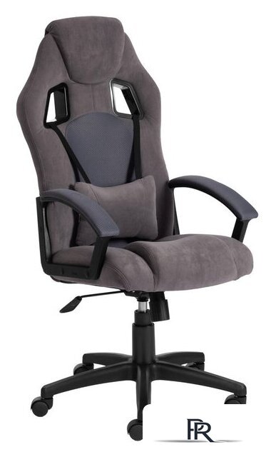Игровое (геймерское) кресло TetChair Driver (флок/ткань, серый) - Изображение №1 — Интернет-магазин ПроЗаказ