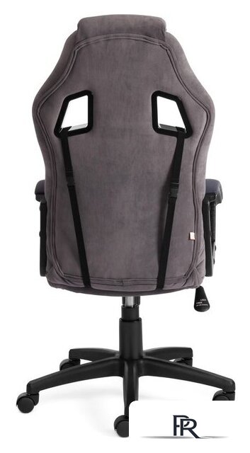 Игровое (геймерское) кресло TetChair Driver (флок/ткань, серый) - Изображение №4 — Интернет-магазин ПроЗаказ