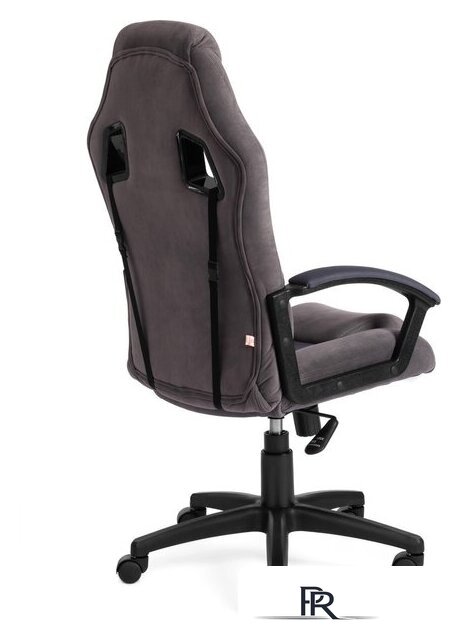 Игровое (геймерское) кресло TetChair Driver (флок/ткань, серый) - Изображение №3 — Интернет-магазин ПроЗаказ