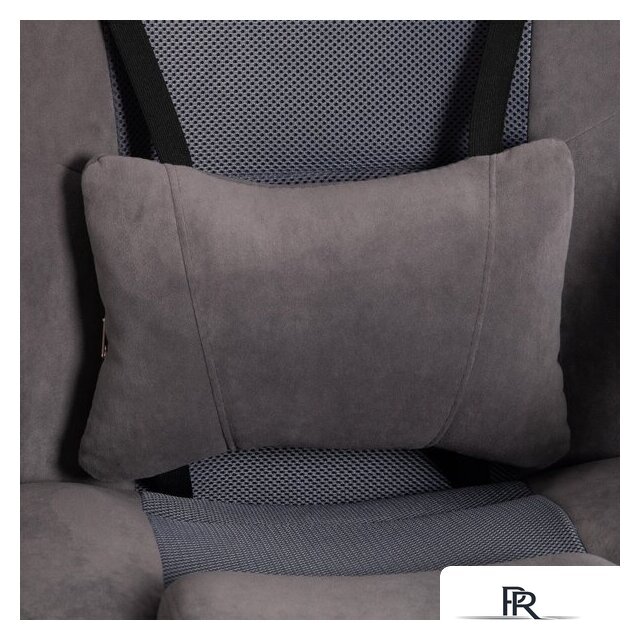 Игровое (геймерское) кресло TetChair Driver (флок/ткань, серый) - Изображение №7 — Интернет-магазин ПроЗаказ