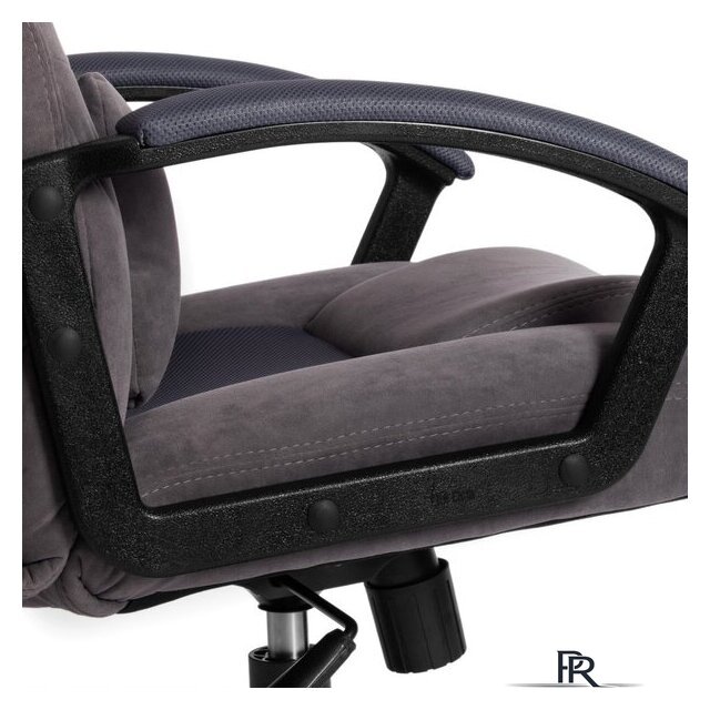 Игровое (геймерское) кресло TetChair Driver (флок/ткань, серый) - Изображение №9 — Интернет-магазин ПроЗаказ
