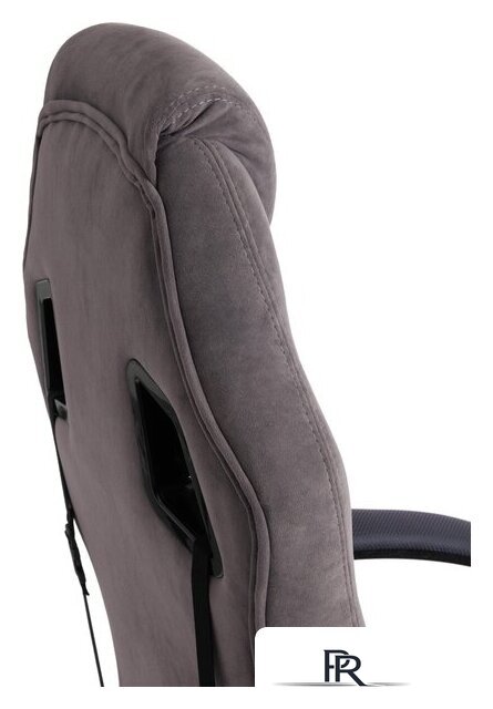 Игровое (геймерское) кресло TetChair Driver (флок/ткань, серый) - Изображение №8 — Интернет-магазин ПроЗаказ