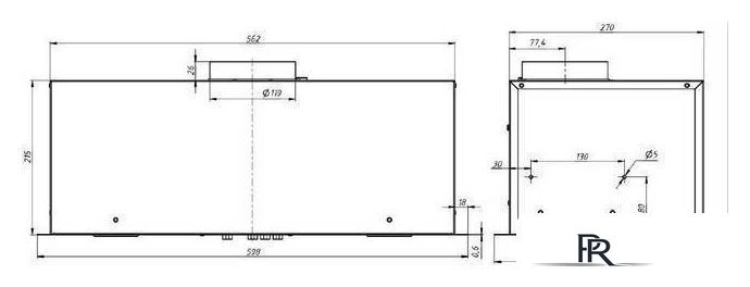Кухонная вытяжка Elikor Cube 60П-1000 237810 - Изображение №2 — Интернет-магазин ПроЗаказ
