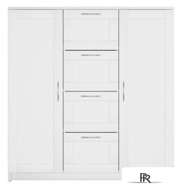 Тумба Mio Tesoro Сириус 2 двери и 4 ящика 117x123 2.02.03.350.1 (белый) - Изображение №3 — Интернет-магазин ПроЗаказ