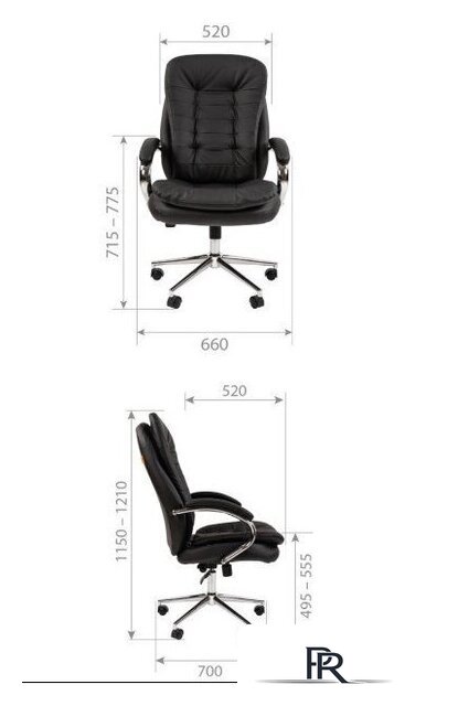 Офисное кресло CHAIRMAN 795 N (кожа, белый) - Изображение №9 — Интернет-магазин ПроЗаказ