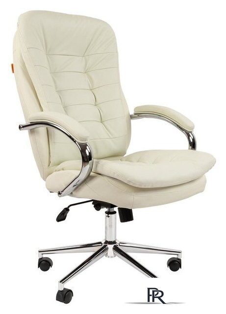 Офисное кресло CHAIRMAN 795 N (кожа, белый) - Изображение №1 — Интернет-магазин ПроЗаказ