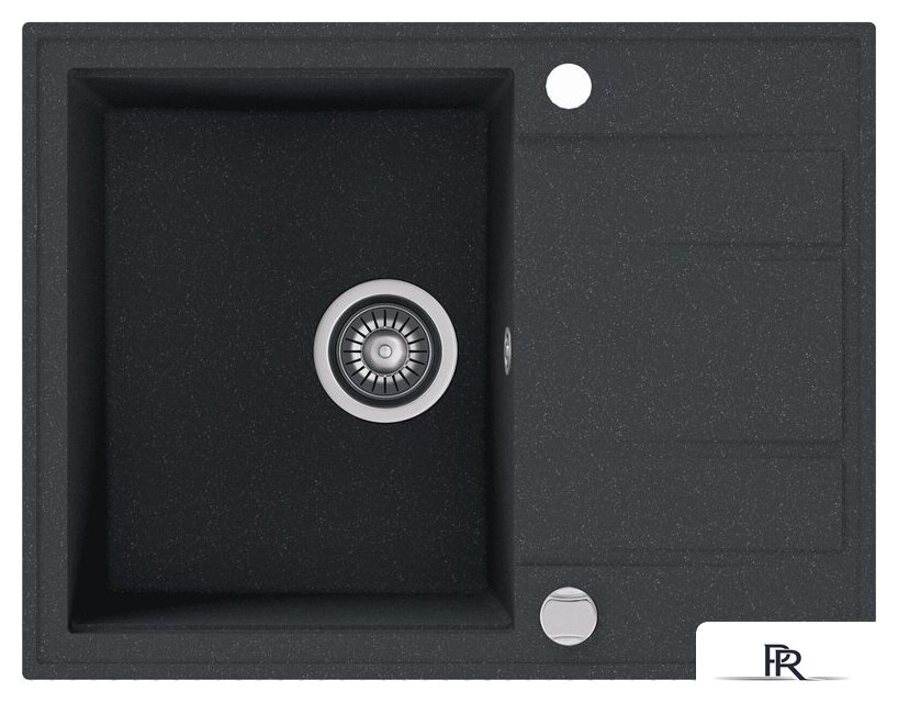 Кухонная мойка Kernau KGS V 4565A 1B1D Black Metallic - Изображение №1 — Интернет-магазин ПроЗаказ