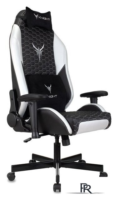 Игровое (геймерское) кресло Knight Neon (черный/серебристый) - Изображение №1 — Интернет-магазин ПроЗаказ