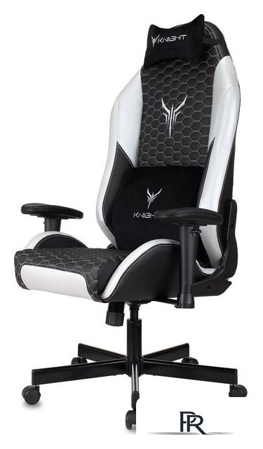 Игровое (геймерское) кресло Knight Neon (черный/серебристый) - Изображение №3 — Интернет-магазин ПроЗаказ