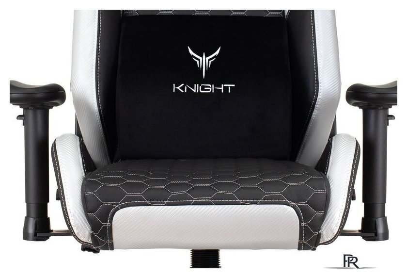 Игровое (геймерское) кресло Knight Neon (черный/серебристый) - Изображение №10 — Интернет-магазин ПроЗаказ