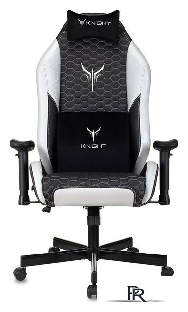 Игровое (геймерское) кресло Knight Neon (черный/серебристый) - Изображение №2 — Интернет-магазин ПроЗаказ