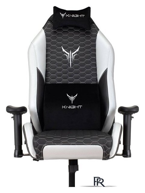 Игровое (геймерское) кресло Knight Neon (черный/серебристый) - Изображение №8 — Интернет-магазин ПроЗаказ
