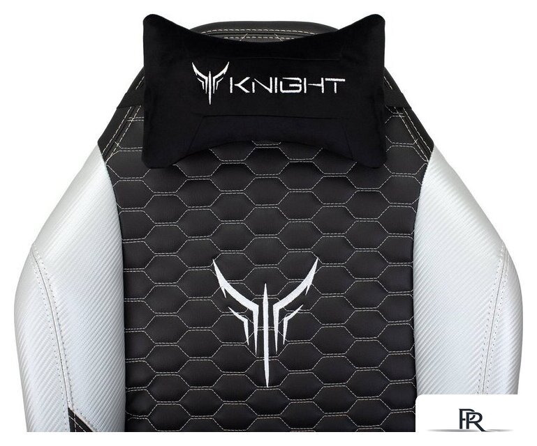 Игровое (геймерское) кресло Knight Neon (черный/серебристый) - Изображение №11 — Интернет-магазин ПроЗаказ