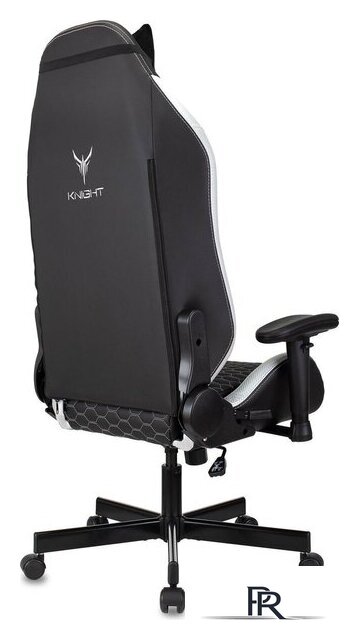 Игровое (геймерское) кресло Knight Neon (черный/серебристый) - Изображение №7 — Интернет-магазин ПроЗаказ