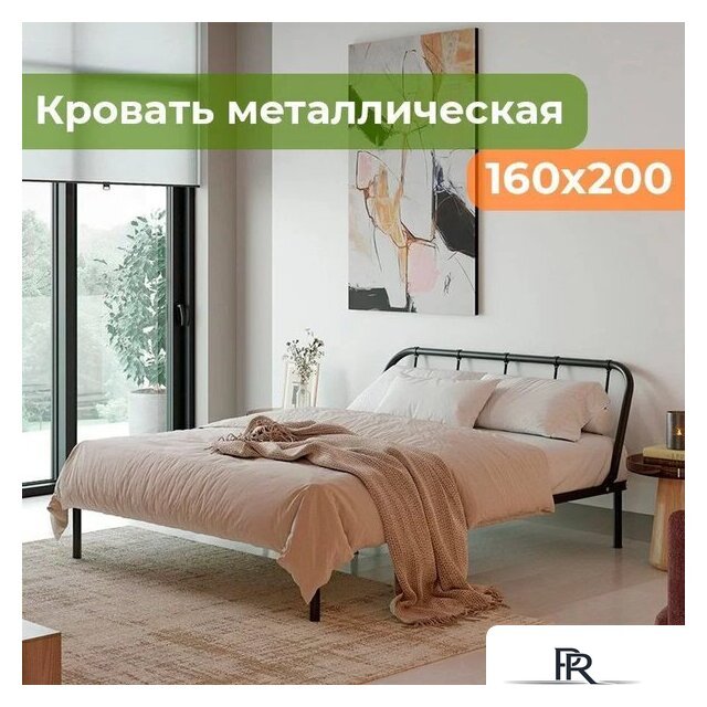 Кровать Домаклево Мира 160x200 (черный) - Изображение №7 — Интернет-магазин ПроЗаказ