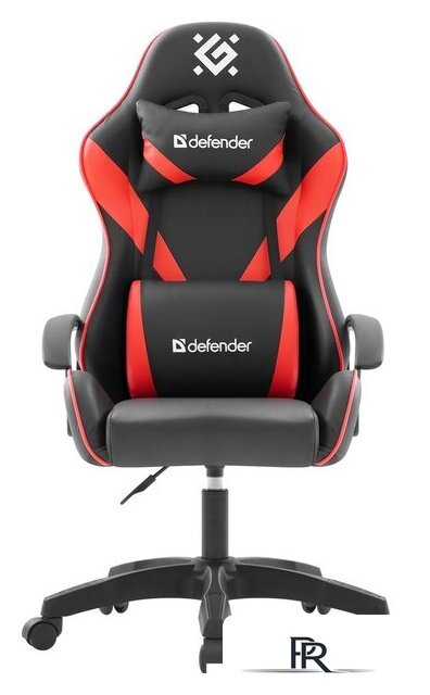 Игровое (геймерское) кресло Defender Flamis (черный/красный) - Изображение №2 — Интернет-магазин ПроЗаказ