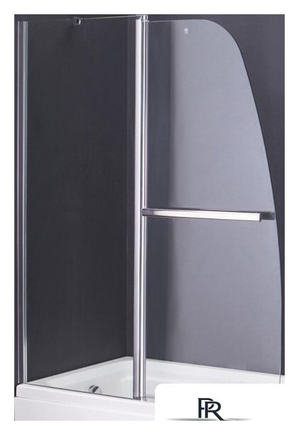 Стеклянная шторка для ванны Saniteco SN-21-140 140x120 (прозрачное стекло) - Изображение №1 — Интернет-магазин ПроЗаказ