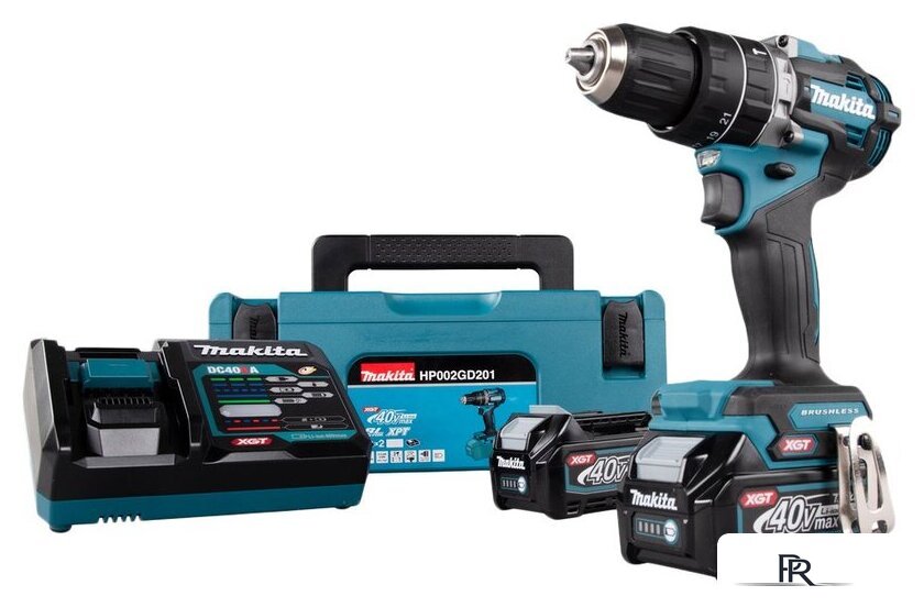Ударная дрель-шуруповерт Makita HP002GD201 (с 2-мя АКБ, кейс) - Изображение №1 — Интернет-магазин ПроЗаказ