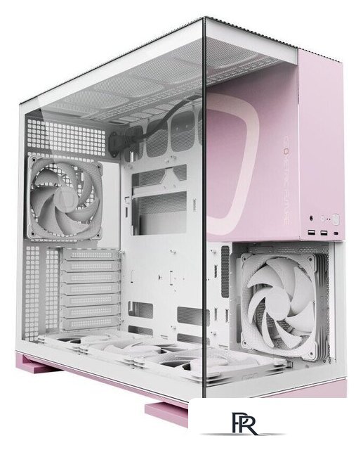 Корпус Geometric Future Model 5 5FAN (белый/розовый) - Изображение №1 — Интернет-магазин ПроЗаказ