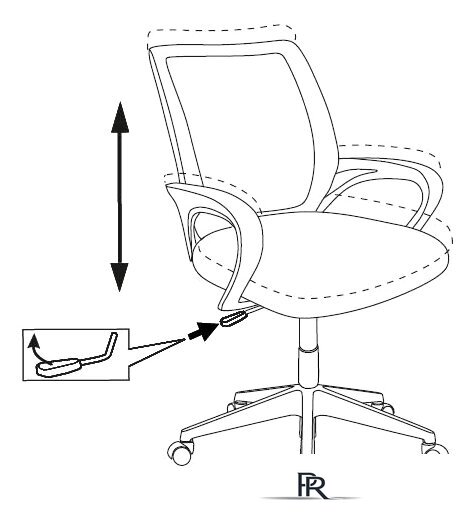Компьютерное кресло Бюрократ Burokids 1W 1920838 (фиолетовый Sticks 08/пластик белый) - Изображение №5 — Интернет-магазин ПроЗаказ