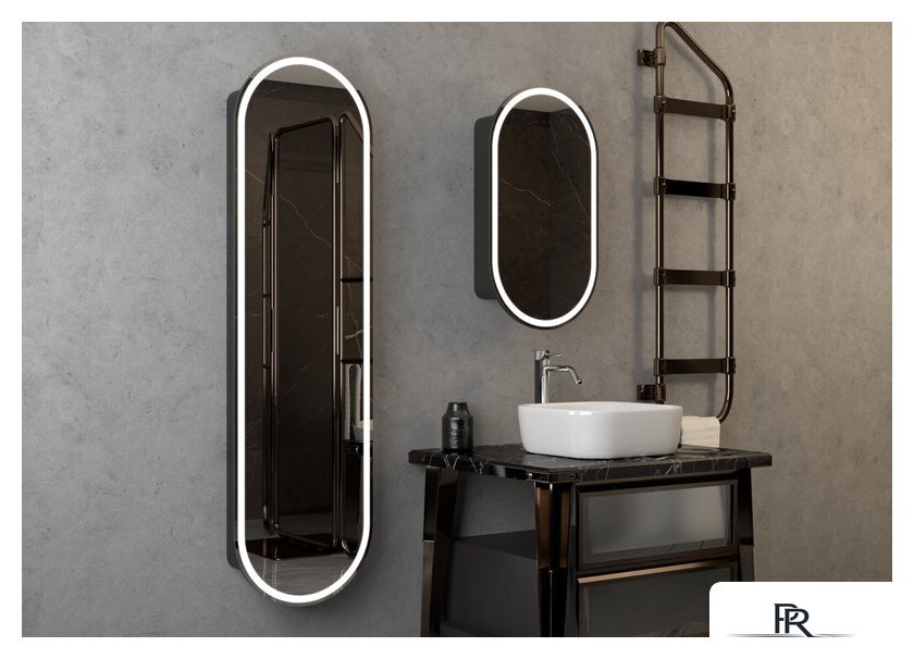  Континент Шкаф с зеркалом Elmage Black Led 45x80 - Изображение №26 — Интернет-магазин ПроЗаказ