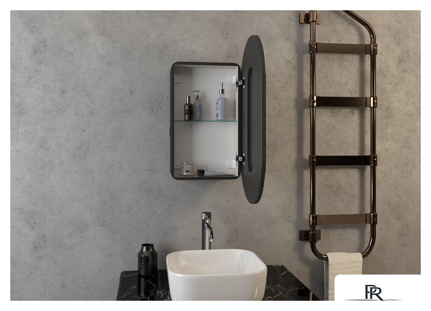  Континент Шкаф с зеркалом Elmage Black Led 45x80 - Изображение №9 — Интернет-магазин ПроЗаказ