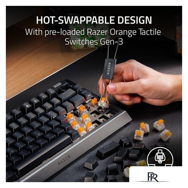 Клавиатура Razer BlackWidow V4 75% (черный, нет кириллицы) - Изображение №2 — Интернет-магазин ПроЗаказ