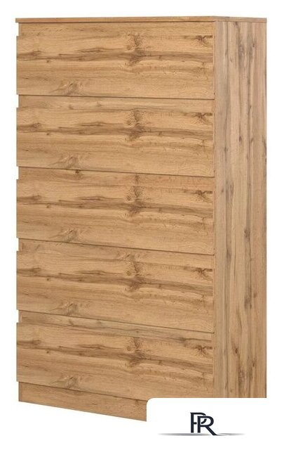 Комод НК-Мебель Stern Т-8 5-я 72676287 (16 мм, дуб вотан) - Изображение №1 — Интернет-магазин ПроЗаказ