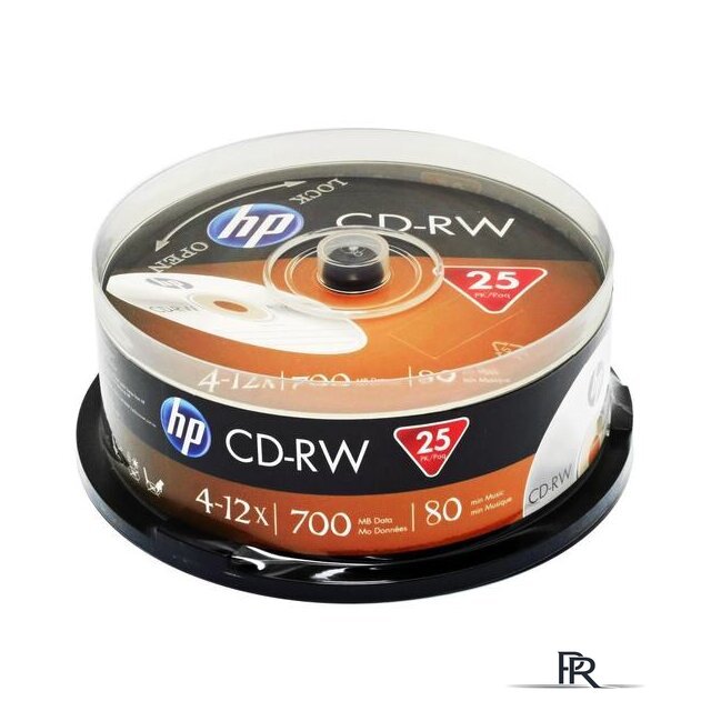 CD-RW диск HP 700Mb 12x 69313 (25 шт.) - Изображение №1 — Интернет-магазин ПроЗаказ
