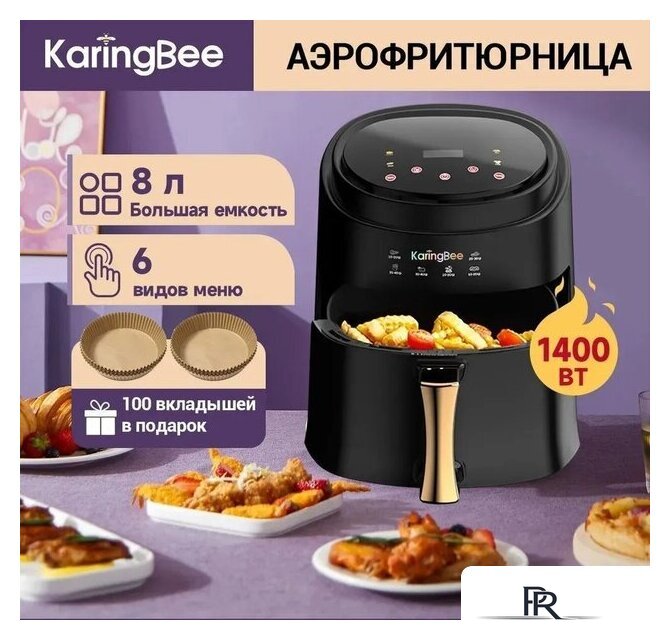 Аэрогриль (аэрофритюрница) KaringBee JD689 (черный) - Изображение №2 — Интернет-магазин ПроЗаказ