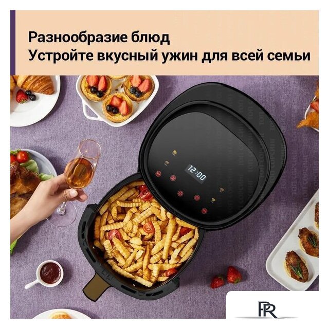 Аэрогриль (аэрофритюрница) KaringBee JD689 (черный) - Изображение №6 — Интернет-магазин ПроЗаказ