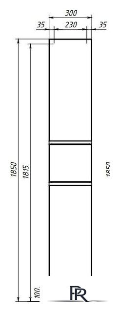  Belux Шкаф-пенал Минск П 30-01 (1, белый глянцевый) - Изображение №5 — Интернет-магазин ПроЗаказ