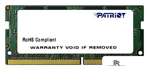 Оперативная память Patriot Signature Line 16GB DDR4 SODIMM PC4-21300 PSD416G26662S - Изображение №1 — Интернет-магазин ПроЗаказ