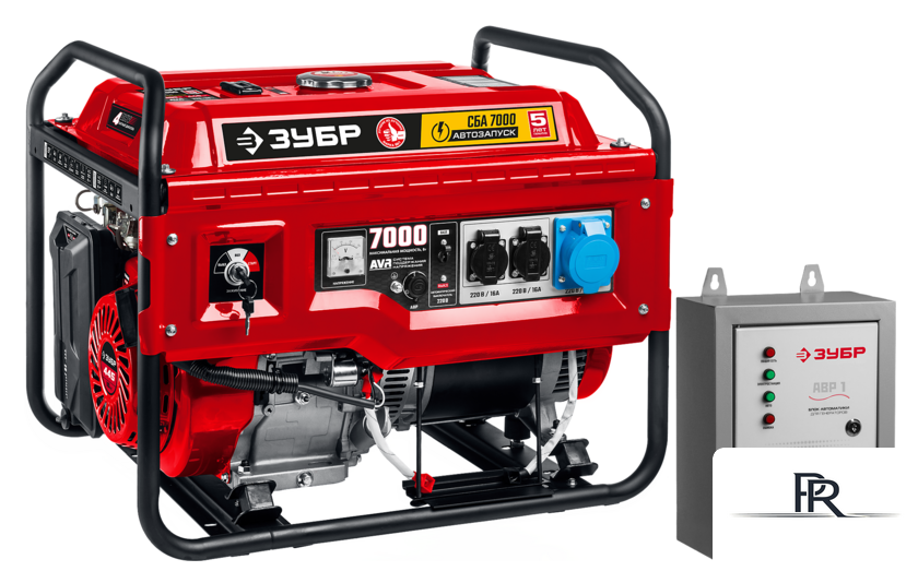 Бензиновый генератор Зубр СБА-7000 - Изображение №2 — Интернет-магазин ПроЗаказ