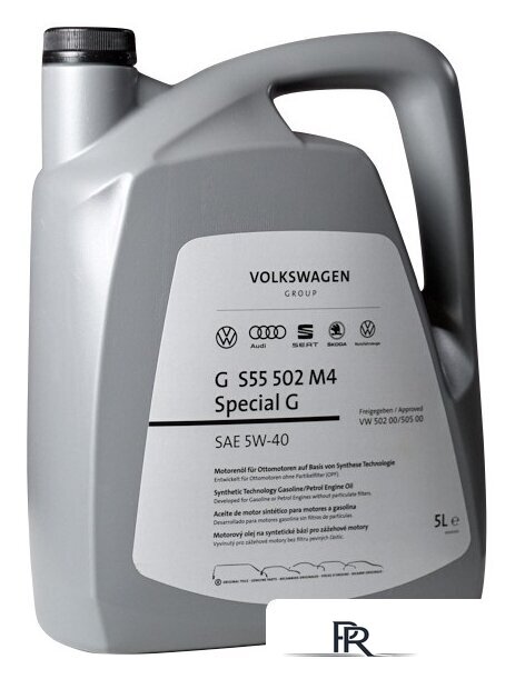 Моторное масло AUDI/Volkswagen Special G 5W-40 5л GS55502M4 - Изображение №1 — Интернет-магазин ПроЗаказ