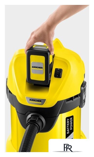 Пылесос Karcher WD 3 Battery Set 1.629-911.0 - Изображение №4 — Интернет-магазин ПроЗаказ