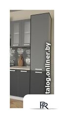 Шкаф-пенал Интерлиния Компо НШП-№2-2145 (атрацит/серебро) - Изображение №2 — Интернет-магазин ПроЗаказ