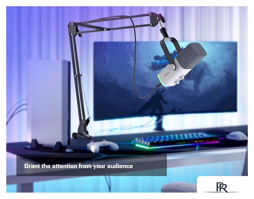 Проводной микрофон FIFINE AM8T (белый) - Изображение №13 — Интернет-магазин ПроЗаказ