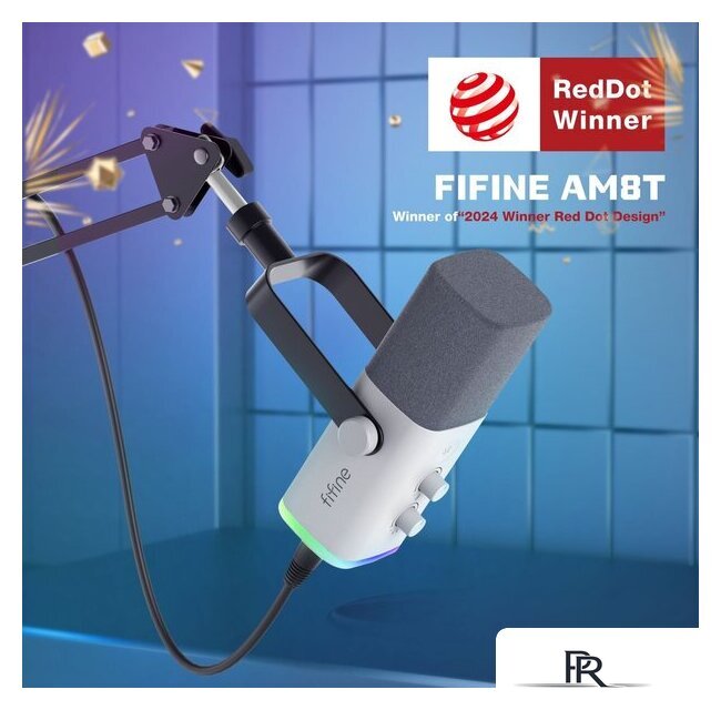Проводной микрофон FIFINE AM8T (белый) - Изображение №2 — Интернет-магазин ПроЗаказ