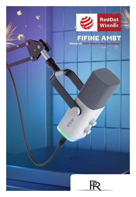 Проводной микрофон FIFINE AM8T (белый) - Изображение №7 — Интернет-магазин ПроЗаказ