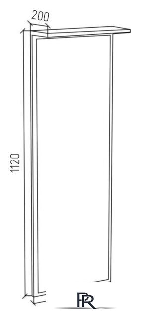 Зеркало МДК ПРЗ 400x1120x200 (белый) - Изображение №2 — Интернет-магазин ПроЗаказ