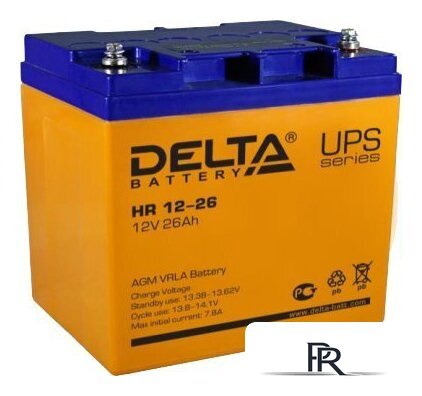 Аккумулятор для ИБП Delta HR 12-26 (12В/26 А·ч) - Изображение №1 — Интернет-магазин ПроЗаказ