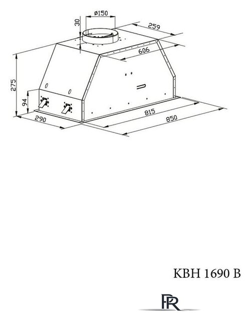 Кухонная вытяжка Kernau KBH 1690 B - Изображение №7 — Интернет-магазин ПроЗаказ