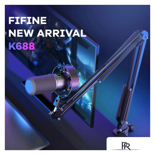 Проводной микрофон FIFINE K688 (черный) - Изображение №3 — Интернет-магазин ПроЗаказ