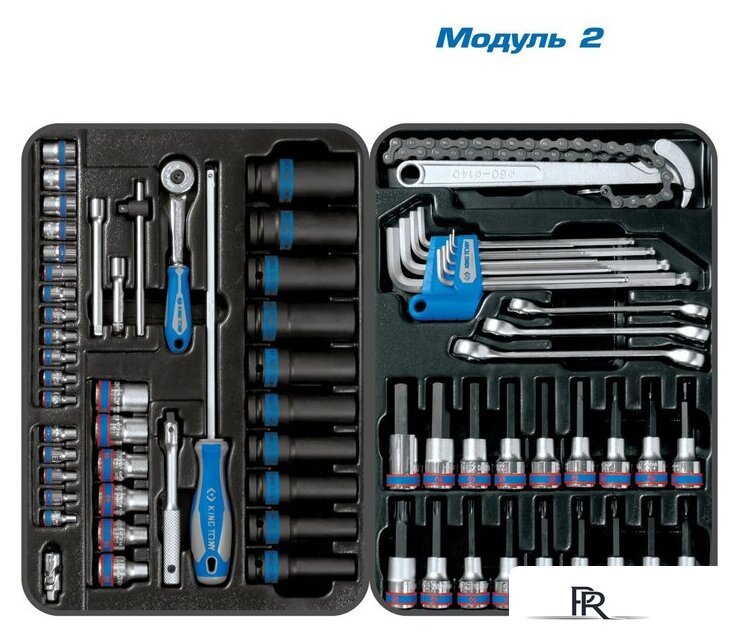 Универсальный набор инструментов King Tony Bastion 946-100MRD-MT (204 предмета) - Изображение №3 — Интернет-магазин ПроЗаказ