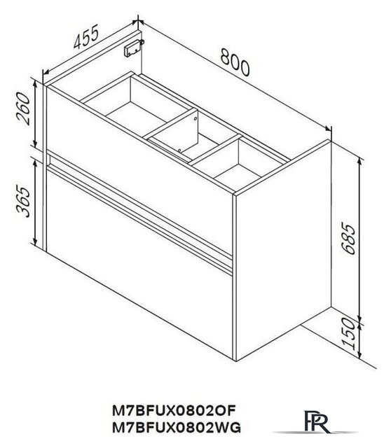  AM.PM Тумба под умывальник Sense M7B-FUX0802WG-WCC0802WG - Изображение №10 — Интернет-магазин ПроЗаказ
